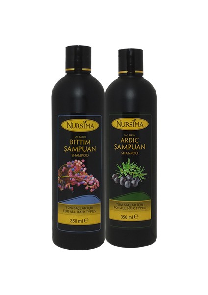 Bitki Özlü Ardıç Şampuanı 350 ml + Bıttım Şampuanı 350 ml