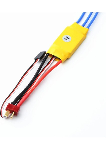 Rc Düzlemi 30A Hız Kontrolörü T Fişi ve 3.5mm Muz Konnektörü ile Fırçasız Esc (Yurt Dışından)