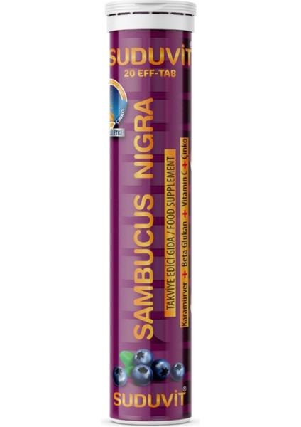 Sambucus Vitamin C Betaglucan Cinko 20 Eff Tablet