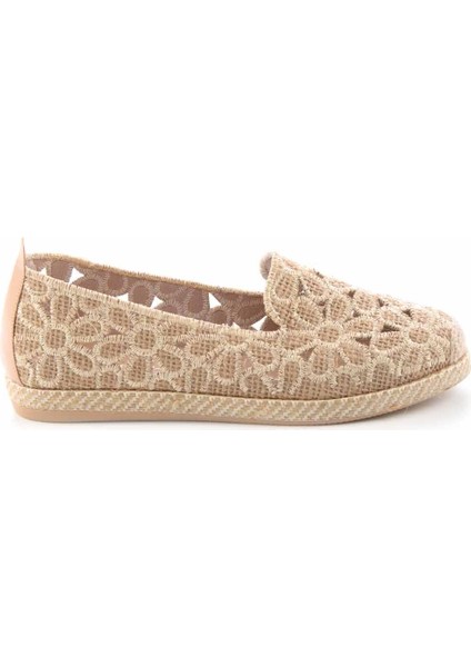 Bej Hasır Kadın Espadril K01117092328