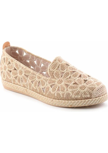 Bej Hasır Kadın Espadril K01117092328