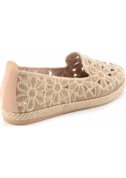 Bej Hasır Kadın Espadril K01117092328