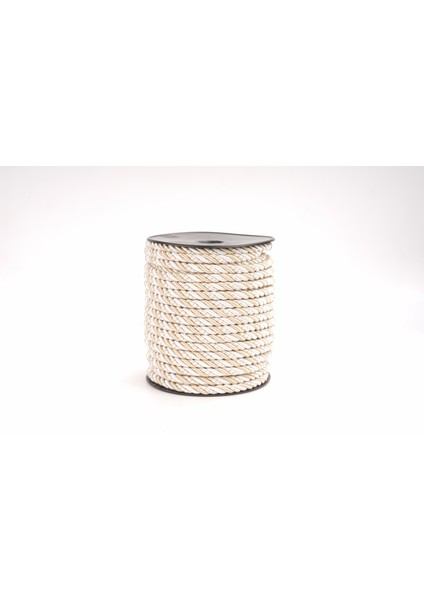 Polyester Kordon İp 10mm 50metre- Açık vizon/ Krem