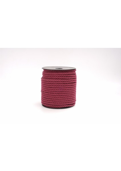 Polyester Kordon İp 10mm 50metre- Bordo
