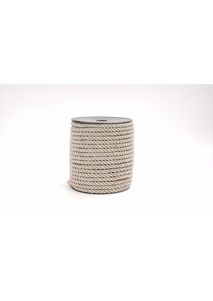 Polyester Kordon İp 10mm 50metre- Gri Altın Sim