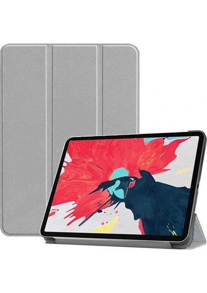 Apple Ipad Air 5.nesil 10.9 Inch 2022 Flip Smart Standlı Akıllı Kılıf Smart Cover Gri