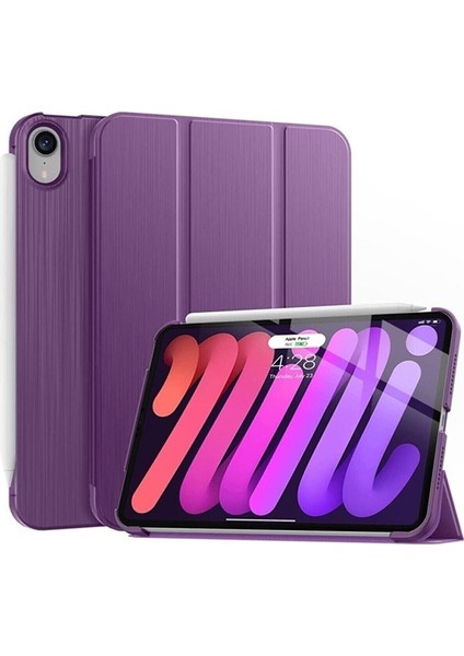Apple Ipad Air 5.nesil 10.9" 2022 Flip Smart Standlı Akıllı Kılıf Smart Cover Mor