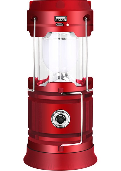 Çadır Işık Kamp Işık USB Güneş Şarjı LED Kamp Işık(Yurt Dışından)