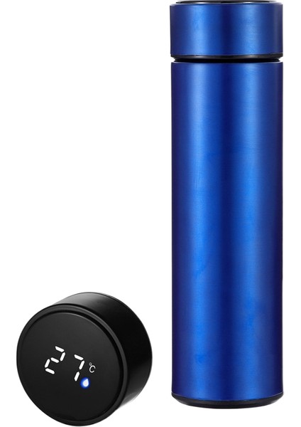 Paslanmaz Çelik Yalıtım Kupası LED Sıcaklık Ekran Akıllı Termos Su Kupası 500ML(Yurt Dışından)