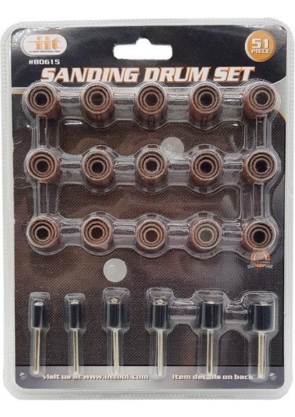 80615 Mini Spiro Bant Rulo Zımpara Seti 51 Parça Dremel Uyumlu