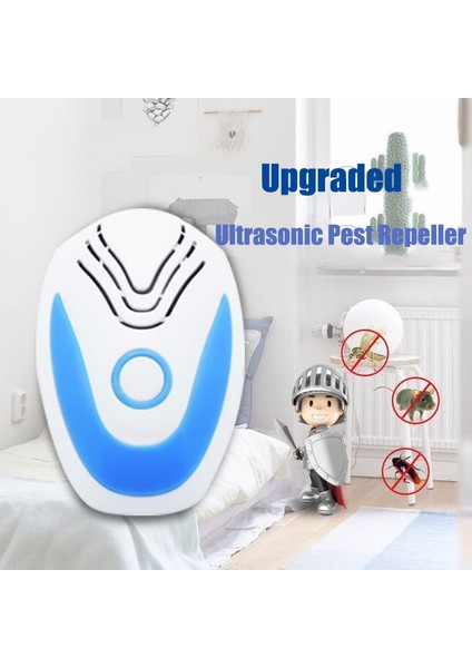 Çok Fonksiyonlu Ultrasonik Elektronik Sivrisinek Kovucu Fiş Tipi Uk Fiş Açık Yeşil (Yurt Dışından)