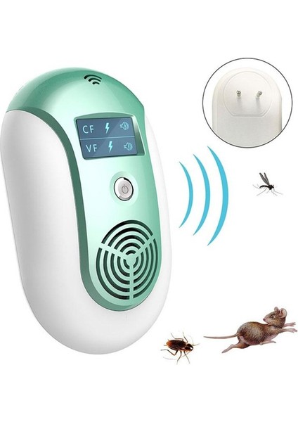 Elektronik Haşere Kontrolü Ultrasonik Haşere Kovalayıcısı Mavi (Yurt Dışından)