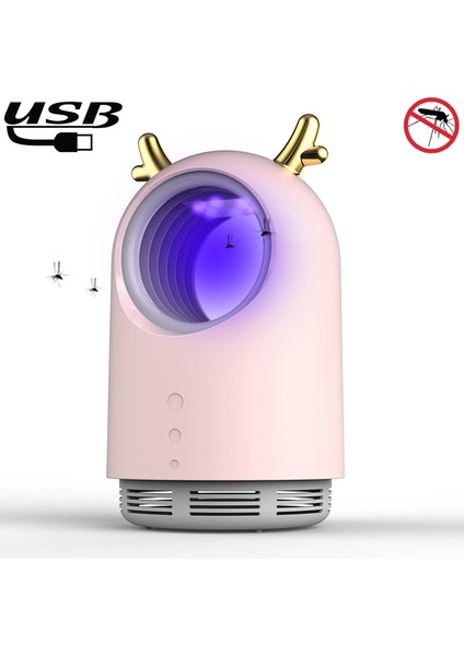 169 Deer Style USB Fotokatalizör Sivrisinek Killer Işık Sinek Killer Böcek Kurtlama Pembe (Yurt Dışından) fiyatları