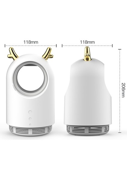 169 Deer Style USB Fotokatalizör Sivrisinek Killer Işık Sinek Killer Böcek Kurtlama Pembe (Yurt Dışından) modelleri