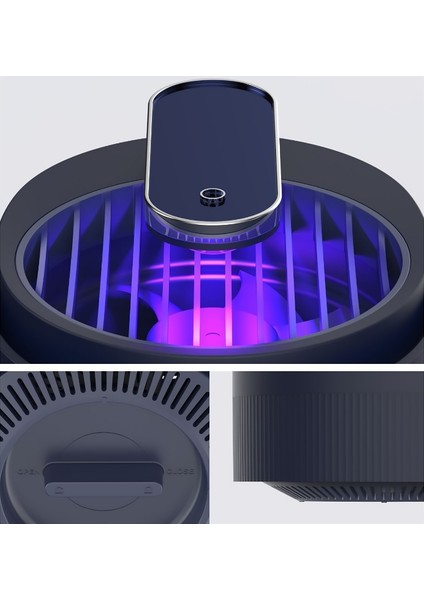 USB Sessiz Sivrisinek LED Hane Halkı Mavi Menekşe Işık Sivrisinek Yakalayıcı Beyaz (Yurt Dışından) modelleri