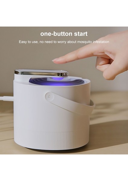 USB Sessiz Sivrisinek LED Hane Halkı Mavi Menekşe Işık Sivrisinek Yakalayıcı Beyaz (Yurt Dışından) fırsatları