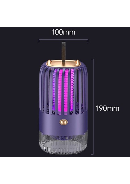 BG-005 Kafes Şok Inhalasyonu USB Sessiz Sivrisinek Kurtlayıcı Stil Şarj Modeli Beyaz (Yurt Dışından)