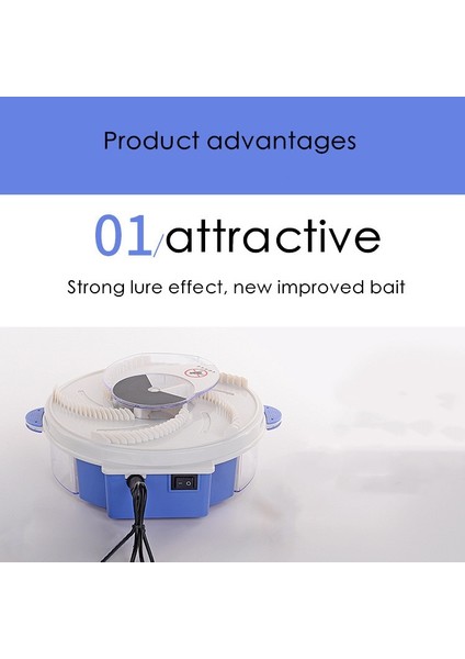Electric Rotary Fly Catcher Flytrap Sivrisinek Killer Kovucu Abd Fişi (Yurt Dışından)