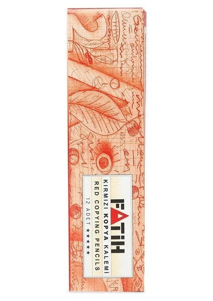 Mercanlı Kırmızı Kurşun Kalem 12'li Paket fırsatları