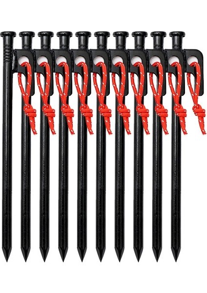 10 Adet 25CM Açık Kamp Rüzgar Geçirmez Sabit Gölgelik Öğütülmüş Çiviler (Yurt Dışından)