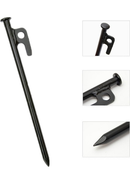 10 Adet 25CM Açık Kamp Rüzgar Geçirmez Sabit Gölgelik Öğütülmüş Çiviler (Yurt Dışından)
