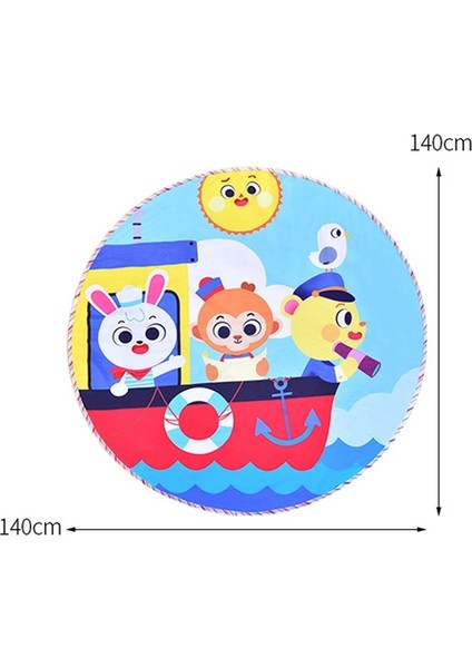 Çocuk Çadır Zemin Mat Çapı 140CM (Yurt Dışından)