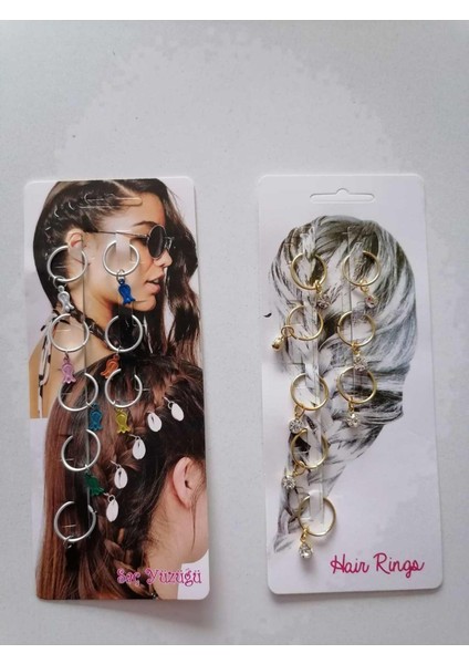 Saç Yüzüğü 2 Kartela 16 Adet Model2