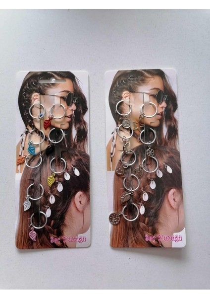 Saç Yüzüğü 2 Kartela 16 Adet Model4