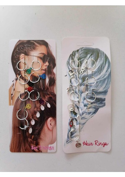 Saç Yüzüğü 2 Kartela 16 Adet Model5