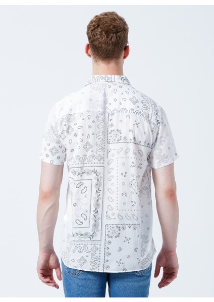 Kısa Kollu Gömle, 2xl, Beyaz indirimleri