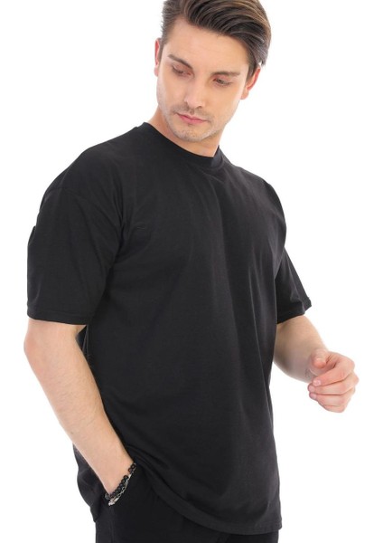 Unisex Oversize Siyah Tişört