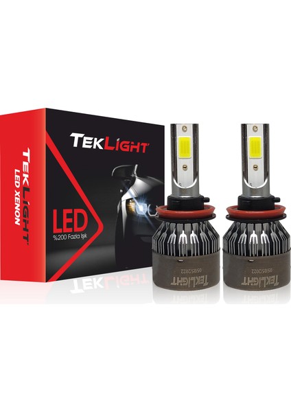 H11 LED Xenon Far Ampulu 10000 Lümen Şimşek Etkili