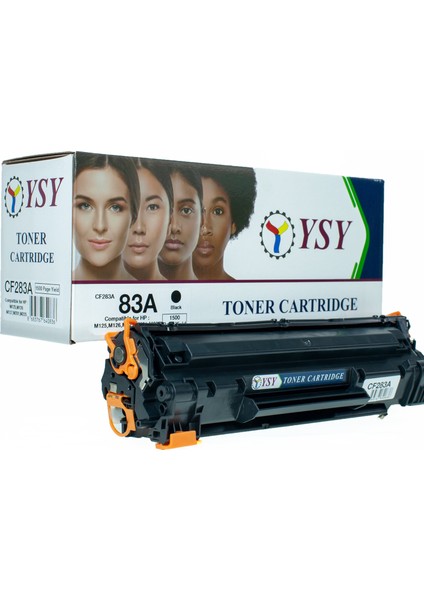 Hp 83A CF283A 1.5k Sayfa Verimli Muadil Toner M125 M126 M201 M225 (Siyah)