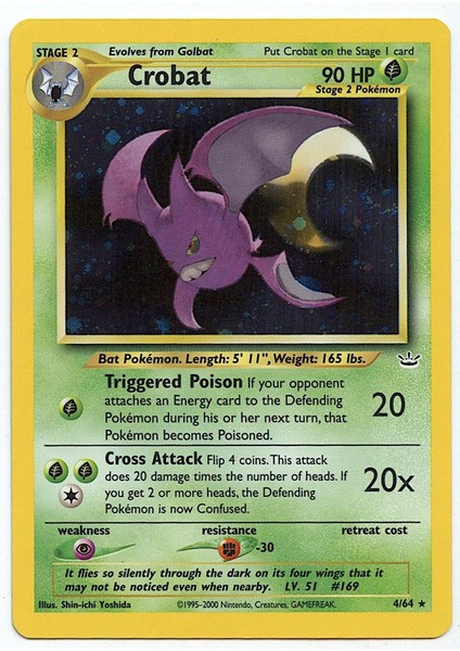 Pokemon Crobat 90HP Kart