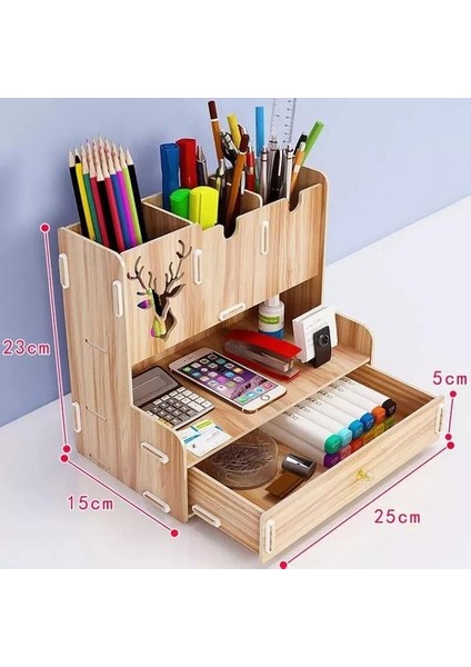 Masaüstü Kalemlik Organizer 23 x 15 x 25 cm