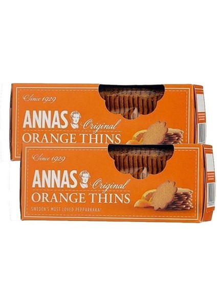 Portakallı Bisküvi Orange Thins 150 gr x 2 Adet