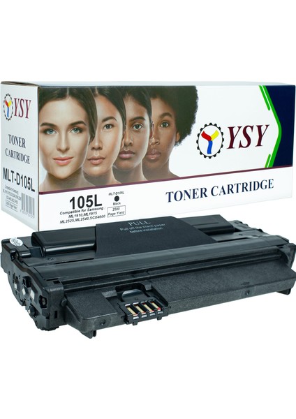 Samsung MLT-D105L 2500(2.5K) ML1910,ML1915,ML2525,SCX4600,SCX4623 Sayfa Verimli Muadil Toner (Siyah)