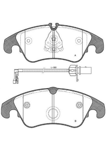 Fren Balatası On-(Audı : A4 2.0tfsı 2008 Audı : A5 2.0tfsı 20082017 Audı : A7 Sportback 2.0 Tfsı 20102019 Audı : Q5 2.0 Tfsı 2009)
