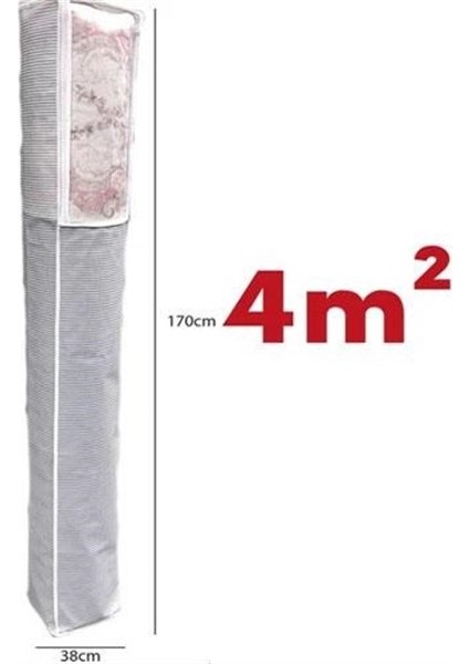 Buffer® Pencereli Halı Hurcu Toz Geçirmez Sağlam Dayanıklı Hurç Organizer 4m²