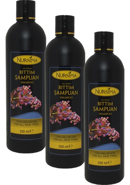 Bitki Özlü Bıttım Şampuanı 350 Ml, 3' Li