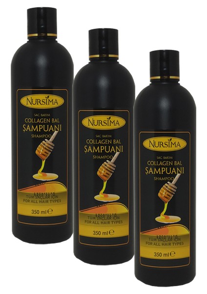 Bitki Özlü Collagen Şampuanı 350 Ml, 3' Li