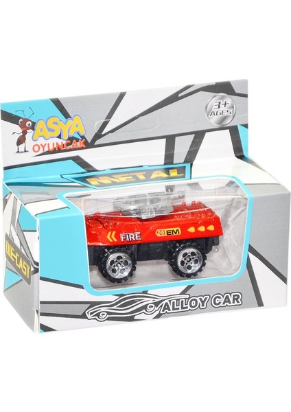 16188-1688-2F Metal Itfaiye Araçları -Asya Oyuncak