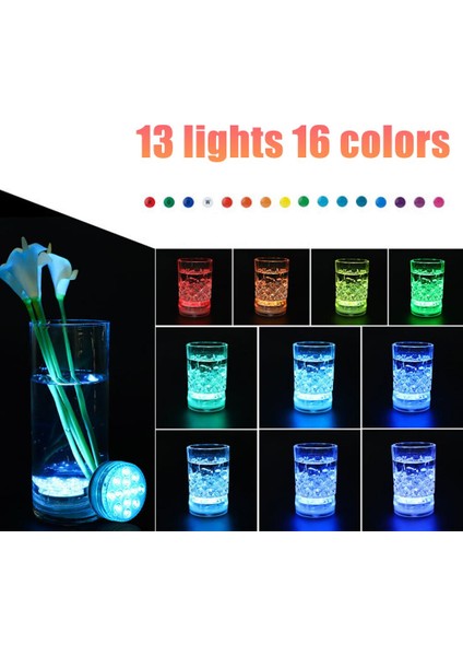 Kumandalı Rgb Dalgıç Işık Pilli Kumandalı Su Altı Gece Lambası Nargile ve Havuz Aydınlatması indirimleri
