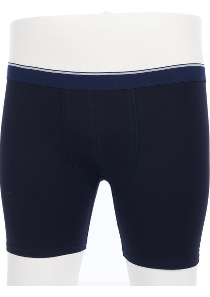 Erkek Battal Beden Likralı Uzun Paça Boxer 11906-LACIVERT