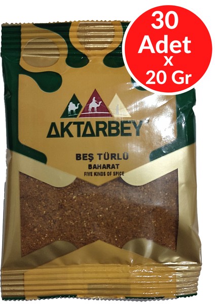 Beş Türlü Baharat Kutu 30 Adet x 20 gr
