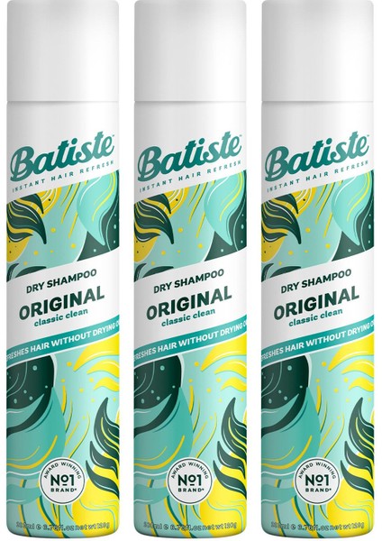 3 x Kuru Şampuan - Dry Shampoo 200 ml