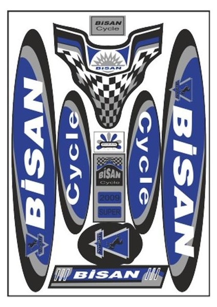 SEVEN KARDEŞLER Bisan 002 Bisiklet Sticker