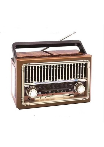 Nostalji Radyo Bluetoothlu Radyolu USB Sd El Fenerli KTF-1655