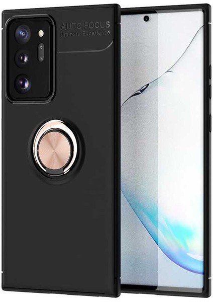Samsung Galaxy Note 20 Ultra Kılıf Yüzüklü Silikon Ravel