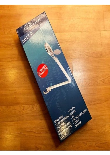 6017 Ayarlanabilir Işık Seviyeli Masaüstü Büyüteç 5x fiyatları